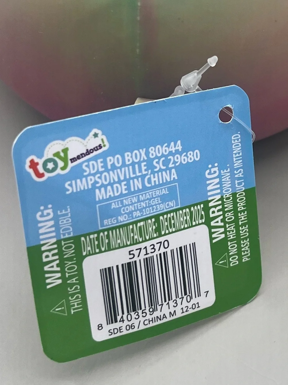 Toymendous SQEEEZY Pink Green🩷💚 Tye Dye Duck Chick NEW